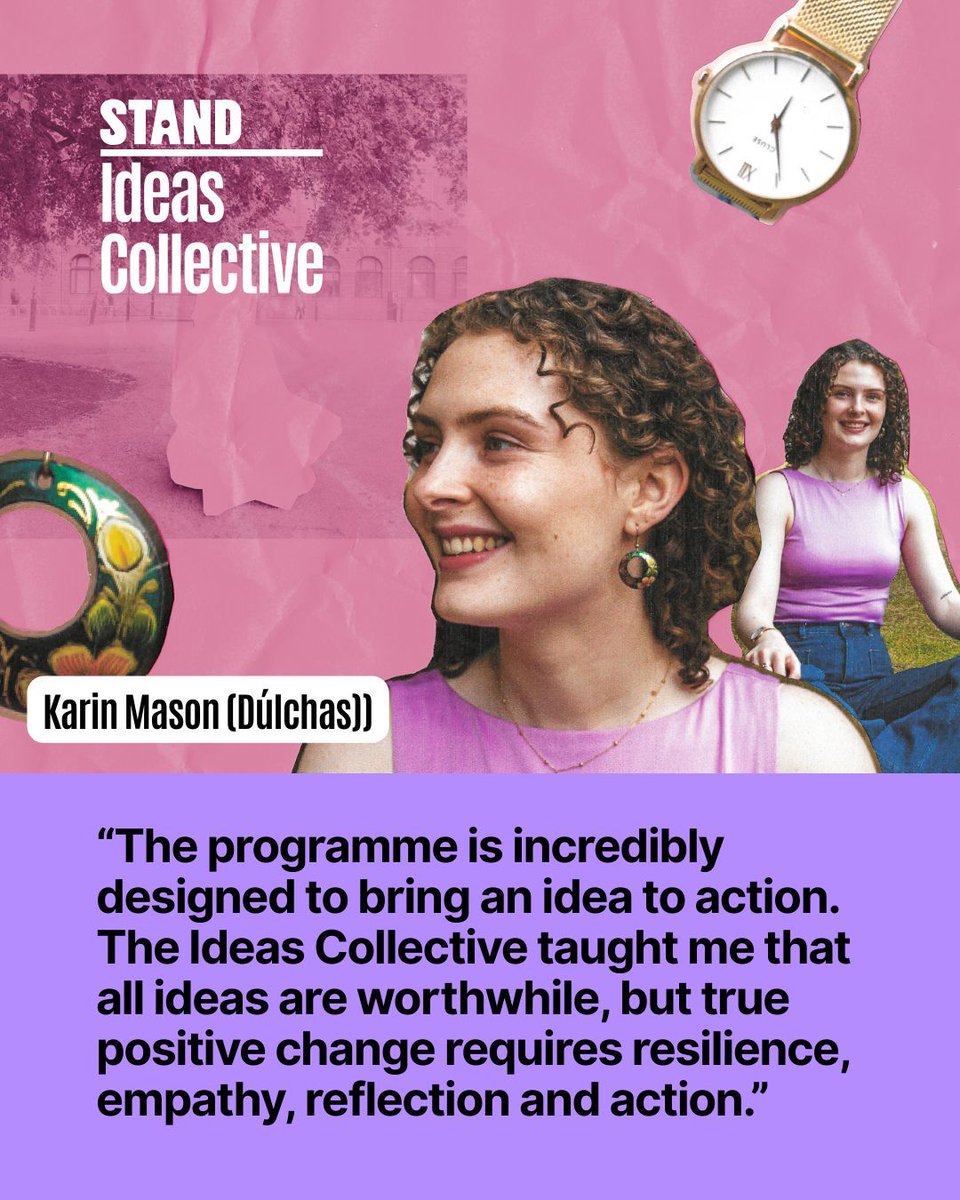 Karin’s project is a series of workshops to foster connections between nature and climate literacy and the Irish language.  The Ideas Collective help her transform her concept into a meaningful project.​ Apply to the Ideas Collective: stand.ie/what-we-do/ide…