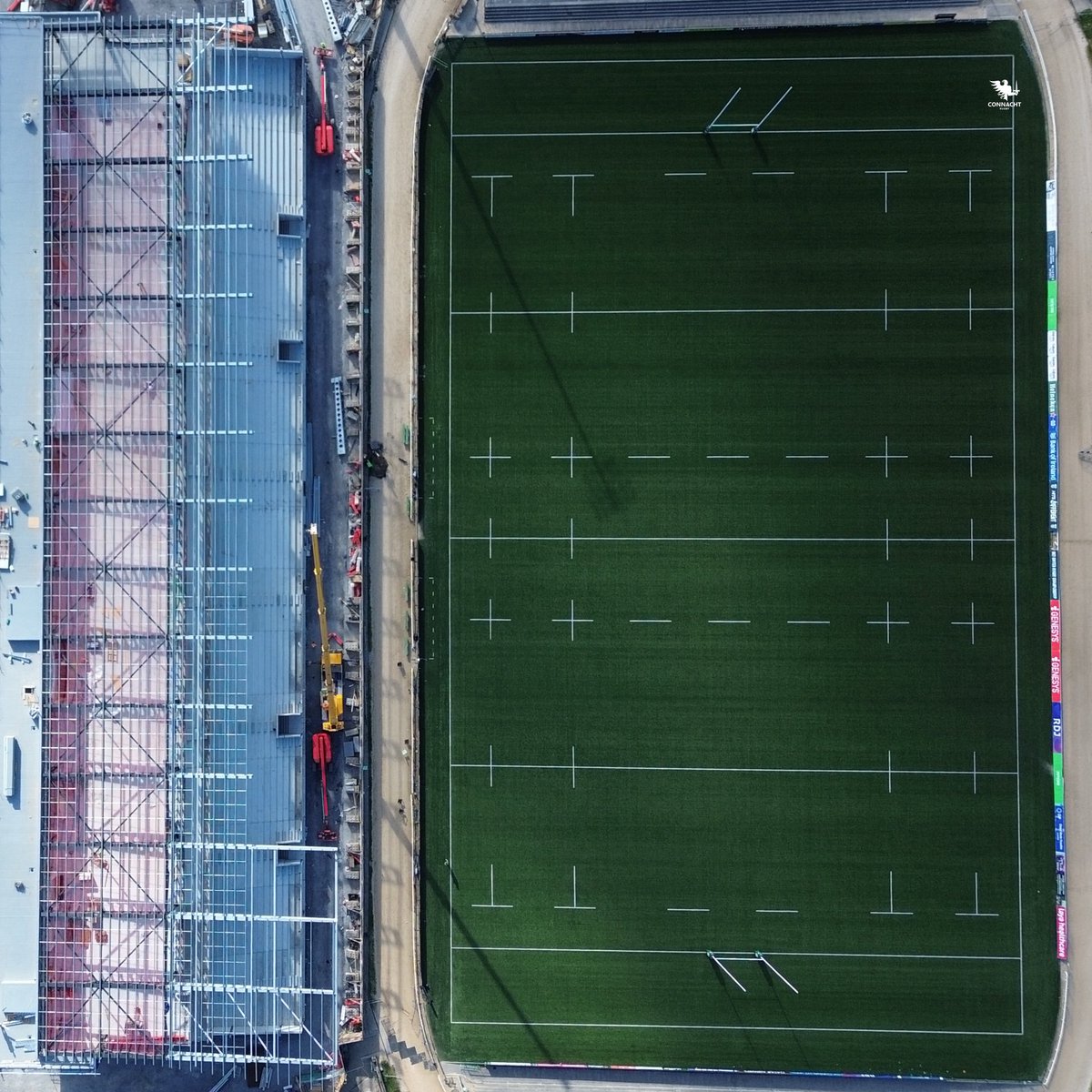 A view from the sky 🏟️🏗️

#OneConnacht | <a href="/weareconack/">Conack Construction</a>