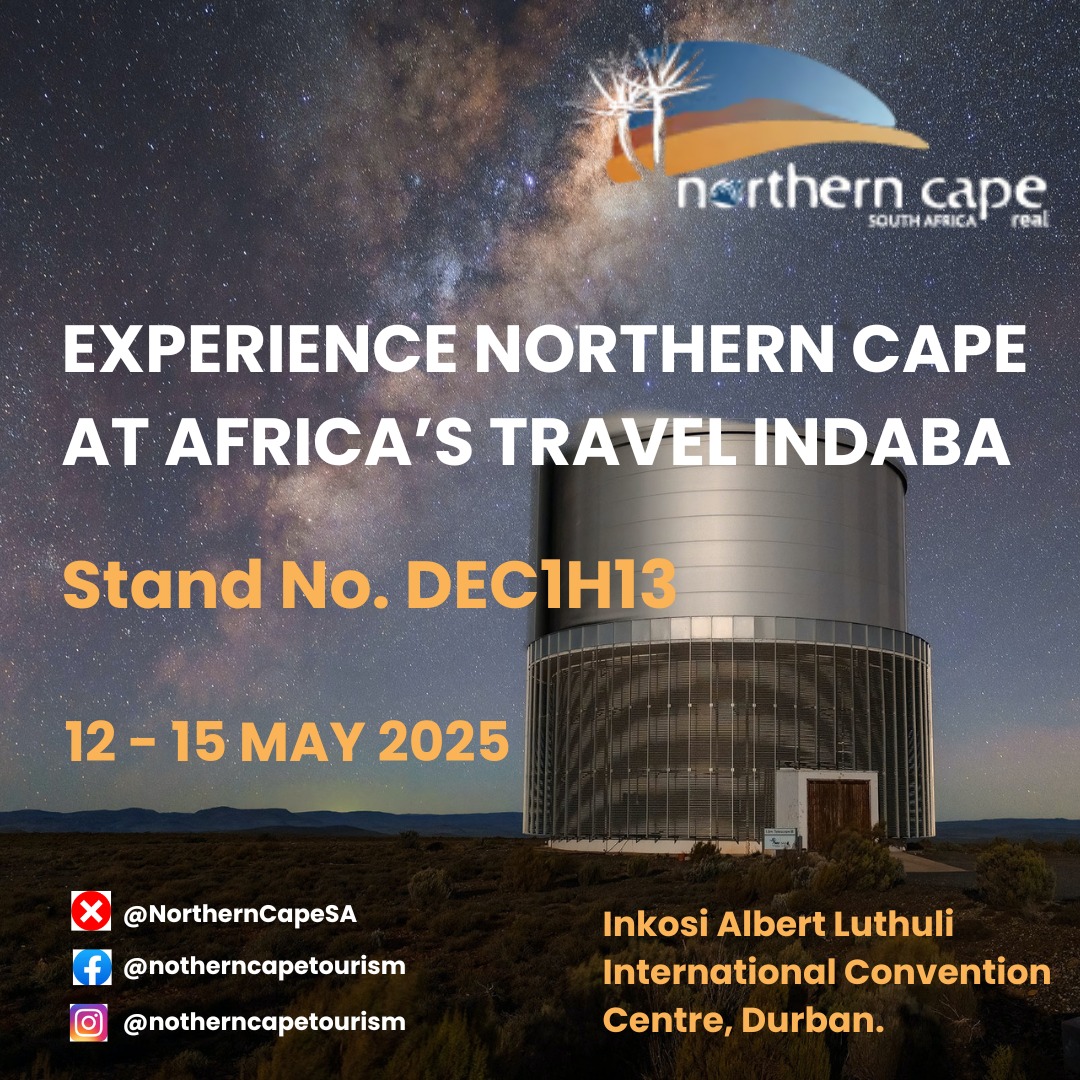 Find us at stand DEC1 H13 and explore a variety of tourism products from our different routes, offering unique experiences that will inspire you and your family to visit the Northern Cape #ExperienceNorthernCape #NoWhereOnEarth.