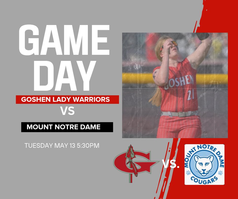 GAME DAY, WARRIOR NATION! 🥎🔥
If the field’s good &amp; rain holds off, your Lady Warriors host Mount Notre Dame TODAY!
First pitch: 5:30 PM ⏰🏟️
Bring the noise &amp; rep that Warrior pride!

#LadyWarriors #SoftballShowdown #GoWarriors #GameDayVibes 
🥎⚔️📣💪
