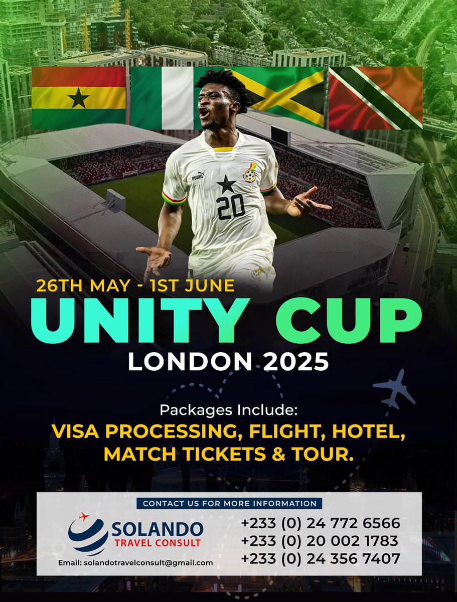 KingFabulo's tweet photo. Get your tickets ready as we move to London for the Unity Cup 💪
#LondonUnityCup2025 https://t.co/CqEl216UQu