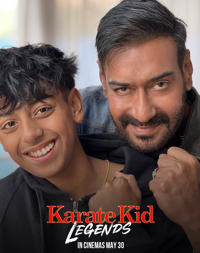 #AJAYDEVGN &amp; #YUGDEVGAN LEND THEIR VOICES TO 'KARATE KID: LEGENDS' HINDI VERSION! 

#SonyPicturesEntertainmentIndia will release #KarateKidLegends in #Indian theatres on 30 May 2025 in #English, #Hindi, #Tamil and #Telugu.