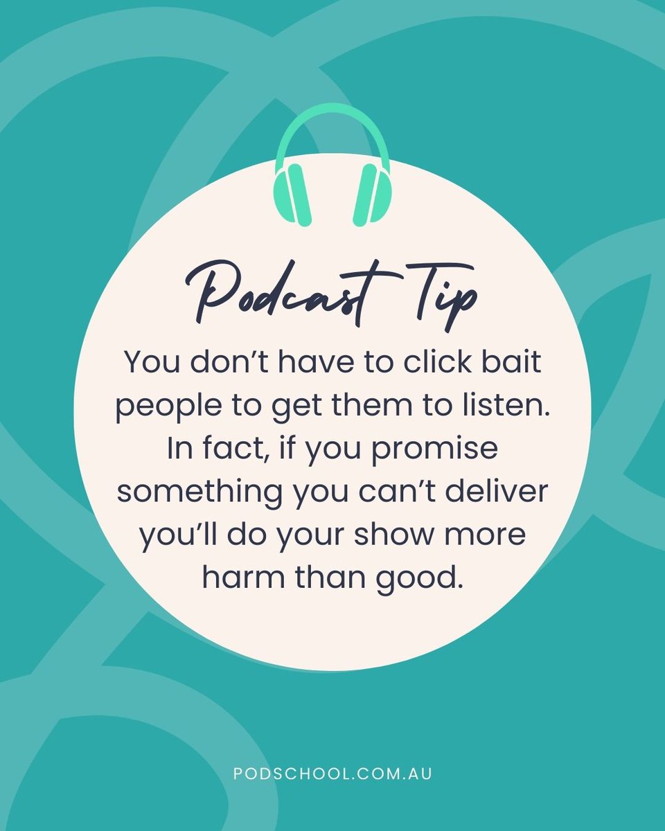 You don’t need clickbait to grow your podcast.
Set clear expectations. Then deliver.
That’s how you build trust and an audience.
bit.ly/3ETAn1i
#PodcastTips #StartAPodcast #PodcastGrowth
