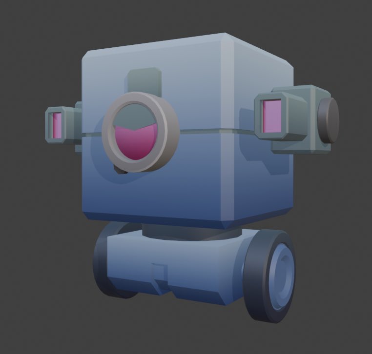 Little something I made during a short class I was teaching. I managed to have some small amount of time to make a basic assets for some game programming students.

#3Dart #3DModel #blender