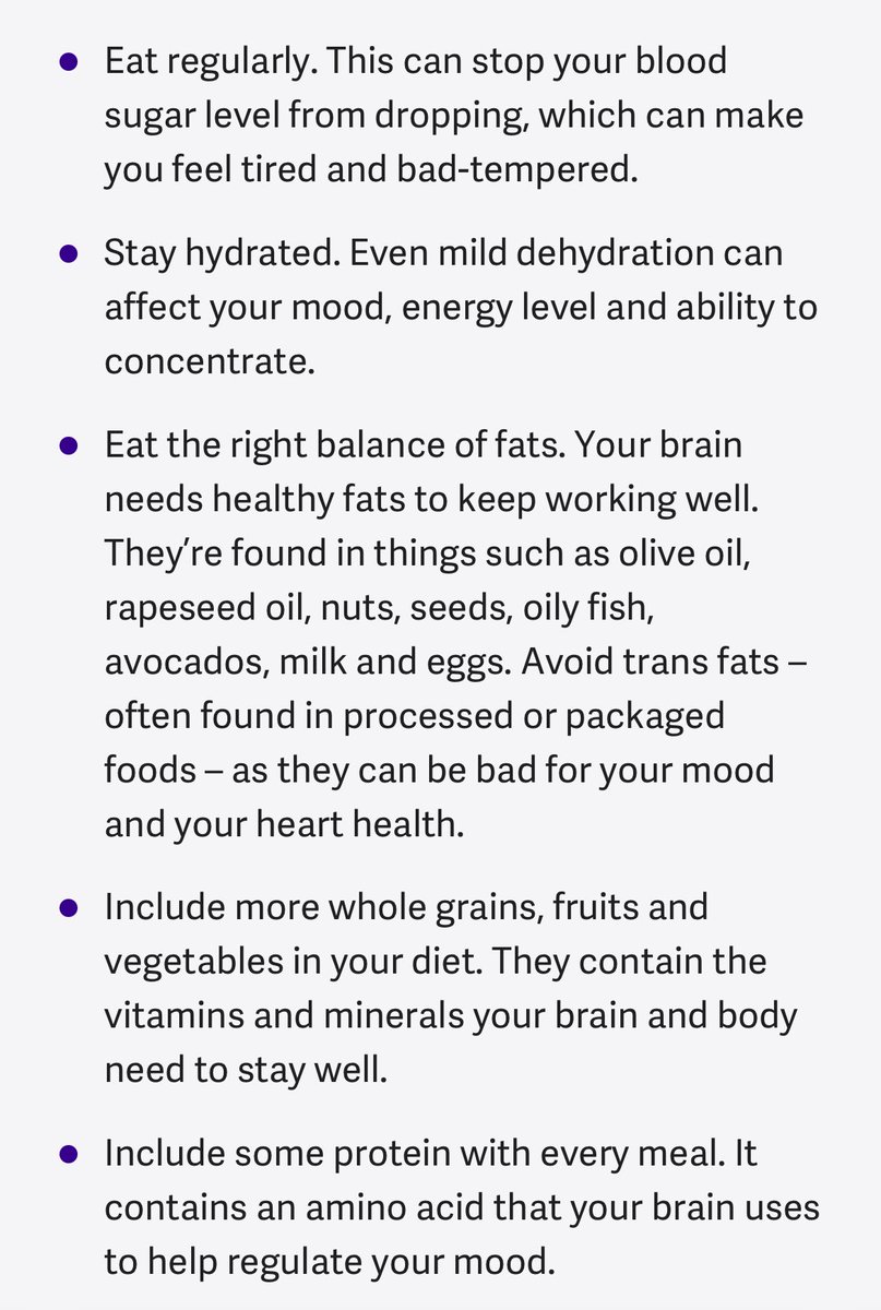 Community Physical Health & Wellbeing Team (@communityphysi1) on Twitter photo How are diet and mental health linked?
The relationship between our diet and our mental health is complex. However, research shows a link between what we eat and how we feel.
Eating well can help you feel better. You don’t have to make big changes to your diet. <a href="/rdash_nhs/">RDaSH NHS FT</a> How are diet and mental health linked?
The relationship between our diet and our mental health is complex. However, research shows a link between what we eat and how we feel.
Eating well can help you feel better. You don’t have to make big changes to your diet. <a href="/rdash_nhs/">RDaSH NHS FT</a>