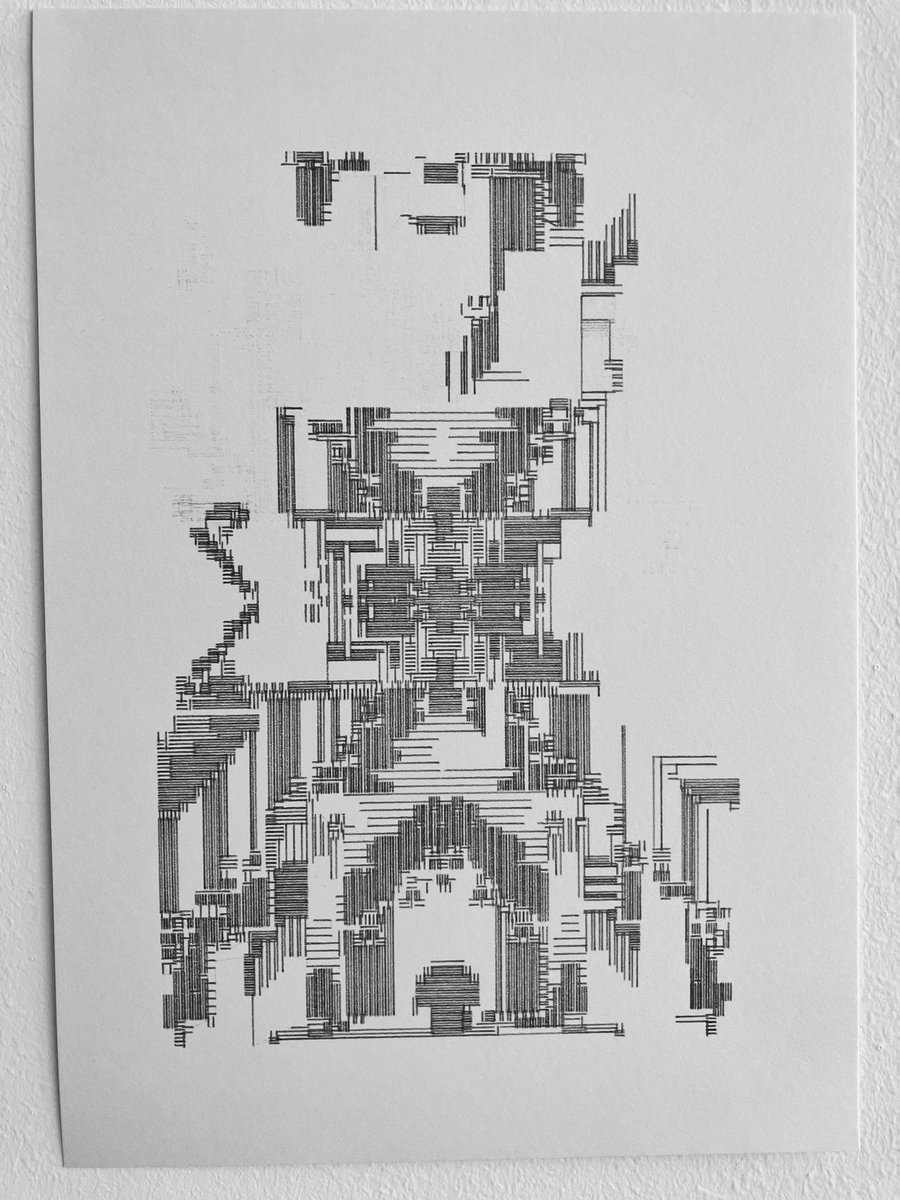 voxel_project's tweet image. 観察を怠ったその痕跡

#machinedrawing #plottertwitter #p5js #ペンプロッター