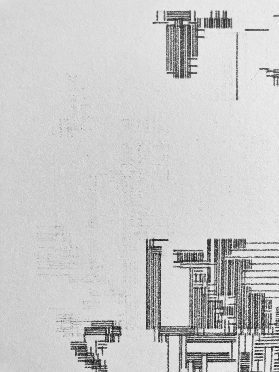 voxel_project's tweet image. 観察を怠ったその痕跡

#machinedrawing #plottertwitter #p5js #ペンプロッター