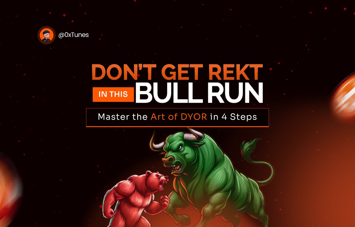 $BTC is back above $100k. $ETH and $SOL are up too. The signs are clear that the bull run is back!

This means tons of opportunities are about to start pouring in. The only question is, are you well-positioned to capitalize?

Here's a brief crash course on how to DYOR properly👇🏽