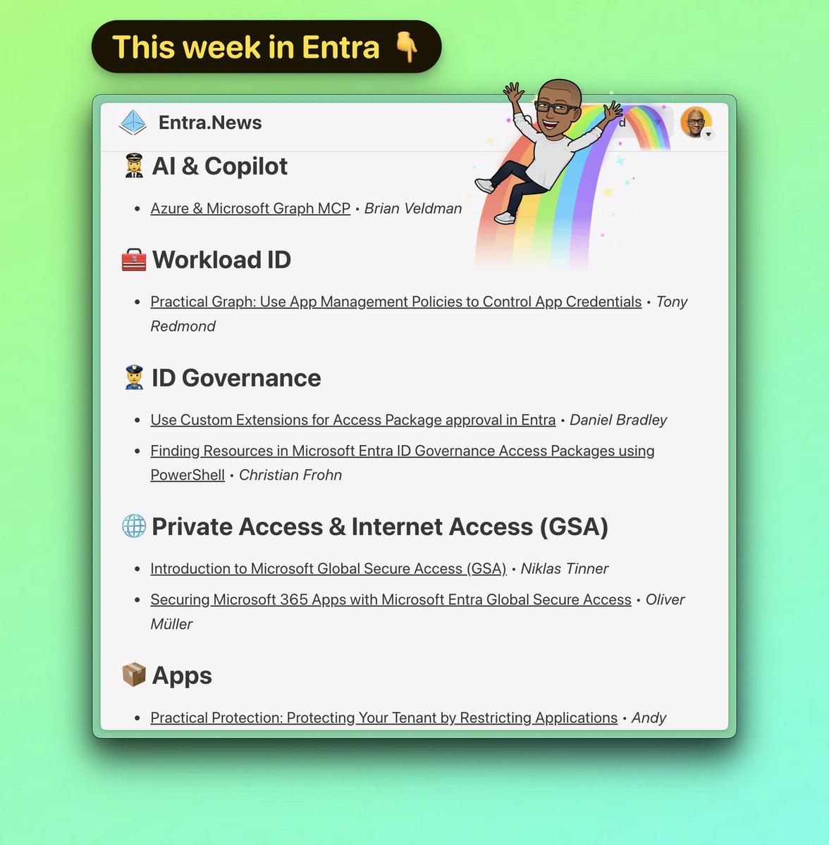 Have you had a chance to check out the latest news on Microsoft Entra this week?

Subscribe today and read at entra.news