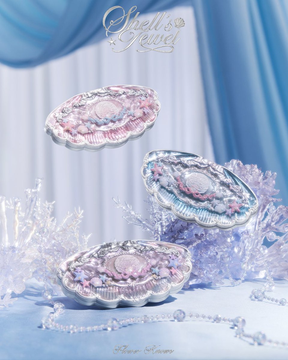 🐚シェルズジュエルコレクション 6色アイシャドウパレット 「海の美学