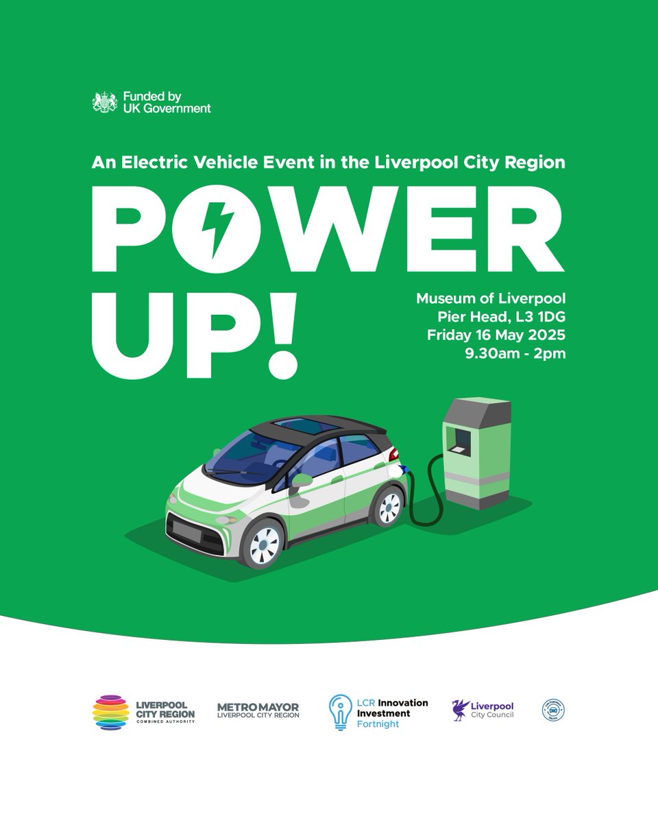 📣#POWERUP! Happening this Friday!

🚍 The biggest North West EV event ever!

🎟️ Sign up for a FREE ticket today! ow.ly/yH6T50VIJ17
