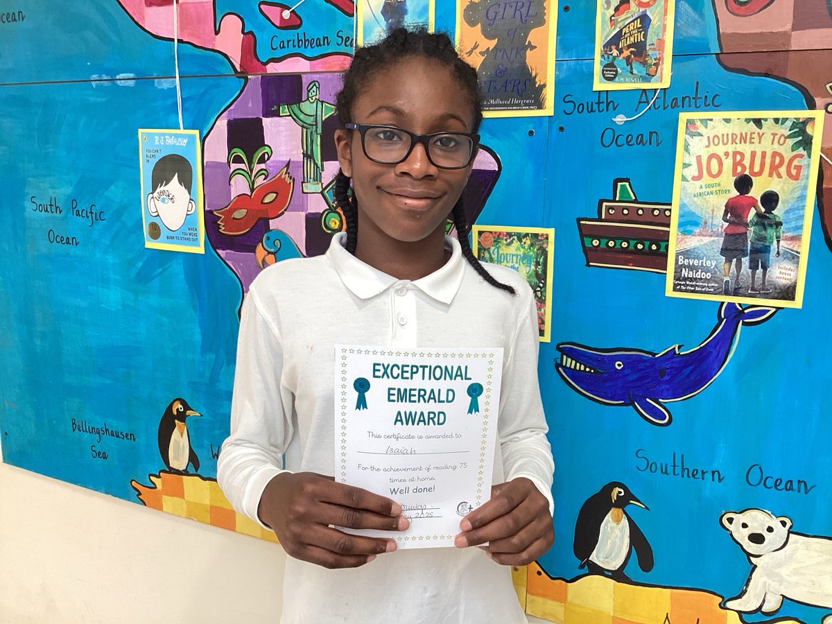 Well done to our Exceptional Emerald Reader in Year 6 !