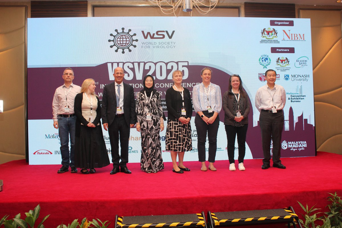 WSVirology's tweet image. Keynotes, invited speakers, oral speakers and chair and co-chairs of D3 of the 3rd World Society for Virology (#WSV2025) Conference, held at the @NibmMalaysia MALAYSIA (NIBM)
