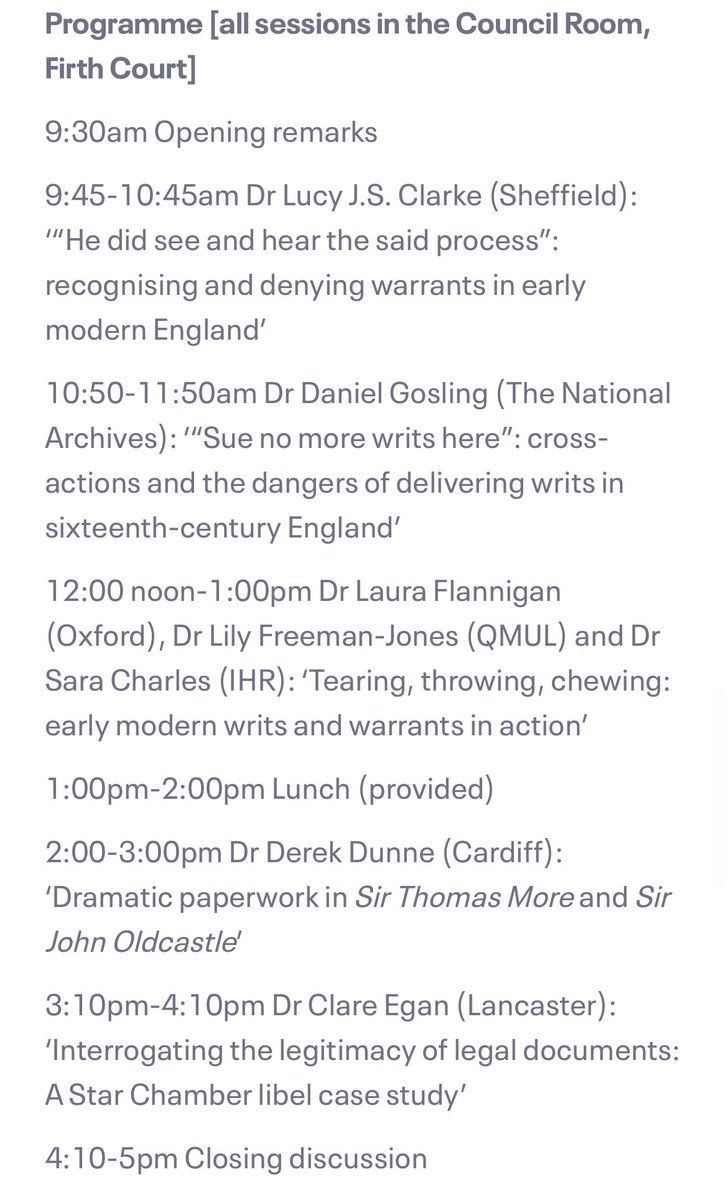 lucy_js_clarke's tweet image. join us in Sheffield (or online) next Friday for a series of workshops exploring how early modern legal documents worked in practice! tinyurl.com/4ras5xtv