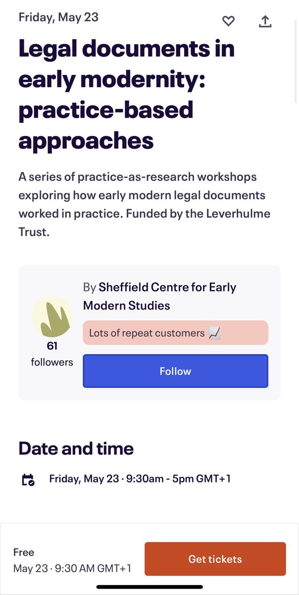 lucy_js_clarke's tweet image. join us in Sheffield (or online) next Friday for a series of workshops exploring how early modern legal documents worked in practice! tinyurl.com/4ras5xtv