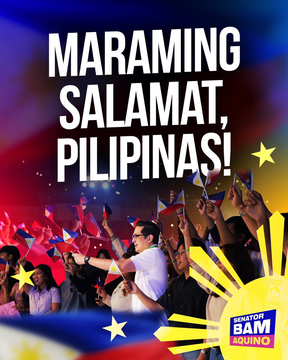 emmia_shirou's tweet photo. WHEN BAM AQUINO WINS THE SENATE SEAT LIKE A LEGEND:
Voters: “We need real change.”
Bam: “Hold my glasses.”
#BamIsBack #SenatorBam #Halalan2025 #TatakAquino #WinningMoves #PHPolitics
Just like people said, “We need real change,” and it starts by @GiveRep @ATTNtoken ❤️🐥✍️ https://t.co/RHT0rW9w7Z