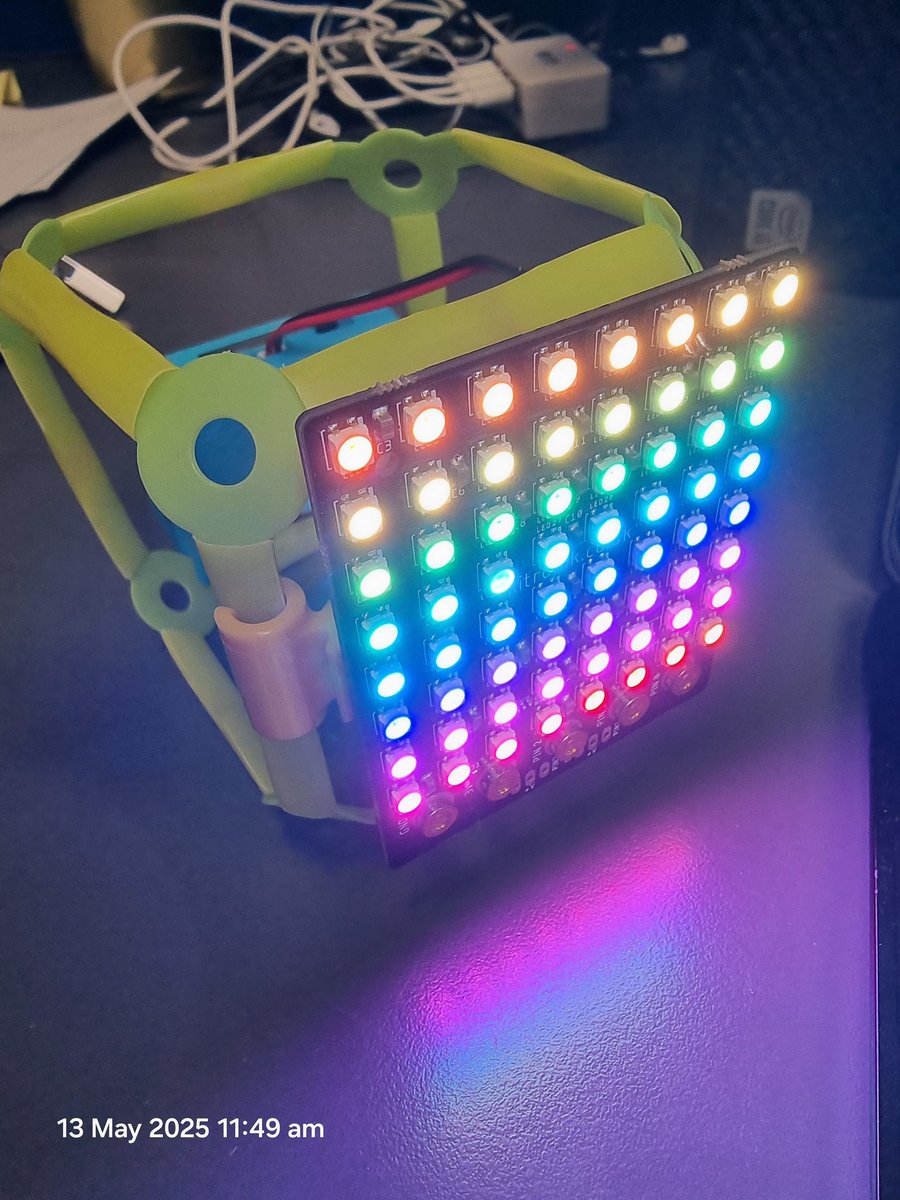 TsuiAllen's tweet photo. So @strawbees Which set up or structure do you think looks best to create a digital signage system using @Kitronik @microbit_edu #ZipTile powered by @Forward__EDU #CHARGE rechargeable battery pack.  Your rectangular based prism or cube? https://t.co/XsYxpmKewf