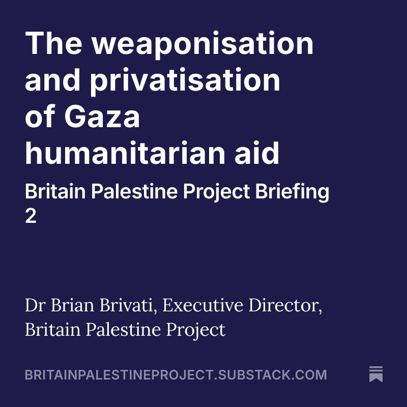 BPP warns against US/Israeli-backed Gaza aid plan that privatises &amp; militarises relief. Urges UK to defend UNRWA, reject the GHF, enforce arms embargo, back PA-led transition, and recognise Palestine. Aid must not be a weapon. #Gaza #HumanitarianAid
ow.ly/ee1H50VRFxb
