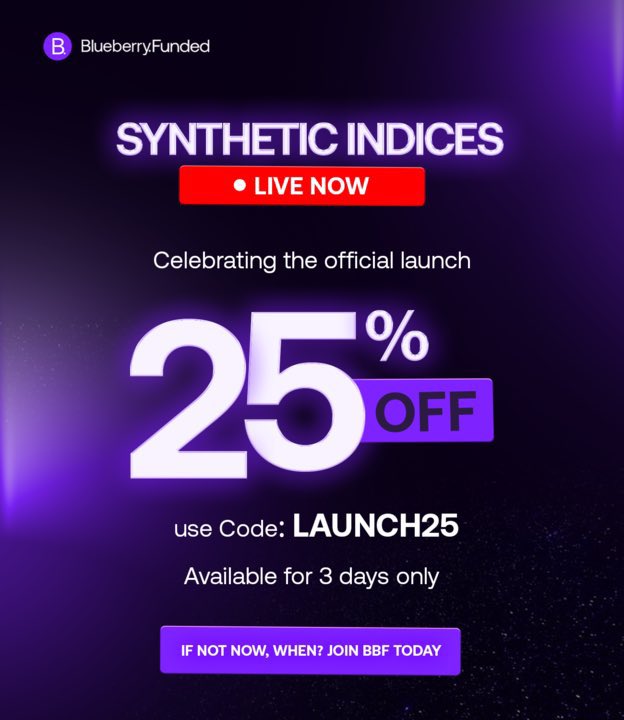 BIGCASSI€ (@kelvincassie3) on Twitter photo Your chance to dominate the synthetic market is here 🔥💪 ,synthetic indices now LIVE <a href="/BlueberryFunded/">Blueberry Funded</a> diversify your portfolio, and experience trading like never before. Don't miss out!!
Sign up and get 25% off using the code
LAUNCH25
blueberryfunded.com/?utm_source=af… Your chance to dominate the synthetic market is here 🔥💪 ,synthetic indices now LIVE <a href="/BlueberryFunded/">Blueberry Funded</a> diversify your portfolio, and experience trading like never before. Don't miss out!!
Sign up and get 25% off using the code
LAUNCH25
blueberryfunded.com/?utm_source=af…