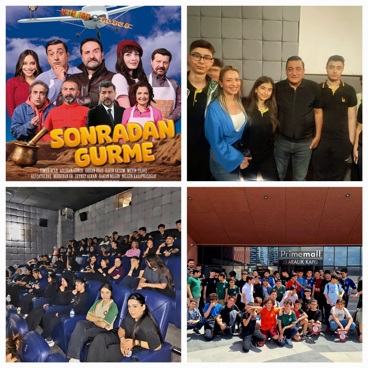 Gaziantep Valiliğimizin destek ve koordinesinde, Şehitkamil ilçemizde 3.500 öğrencimizin katılımıyla "Sonradan Gurme" film gösterimleri başladı! 🎬✨

Bugün PrimeMall AVM’de 1000 öğrencimizle ilk gösterimi gerçekleştirdik!
Filmin başrol oyuncusu Orhan Uslu da aramızdaydı! ⭐