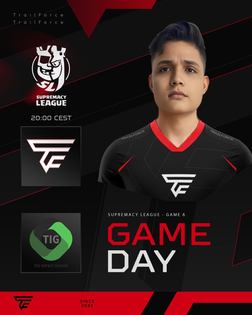 🔴 𝐌𝐀𝐓𝐂𝐇𝐃𝐀𝐘 ⚪️

There's not much to add: victory is our goal today 🫵

🏆 <a href="/CR_Supremacy/">Supremacy League</a>
🗒 Round 6
🆚️ <a href="/TheImpactGG/">The Impact Gaming 🇹🇷</a>
⏰ 20:00 🇫🇷

📺🇪🇸:twitch.tv/recameca
🎙️🇪🇸: <a href="/Recameca/">Recameca 😈</a> &amp; <a href="/ChristianElNob/">ChristianElNob</a>