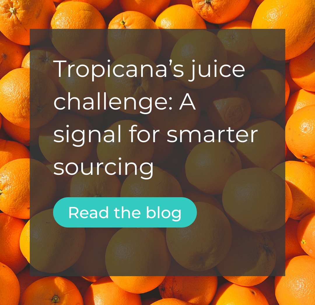 🍊From extreme weather and climate-sensitive crops to shifting consumer habits, Topicana is facing tough headwinds. And it’s not alone. This is a story unfolding across the food and beverage sector. Read more here 👉 eu1.hubs.ly/H0j-B7m0 #BusinessResilience