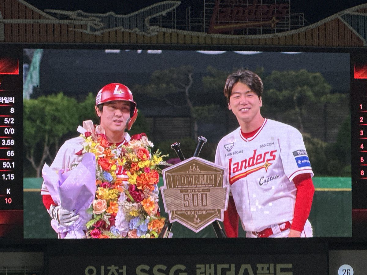 말도 안돼 직관하다니 말도 안돼
사랑해요 최정...♡