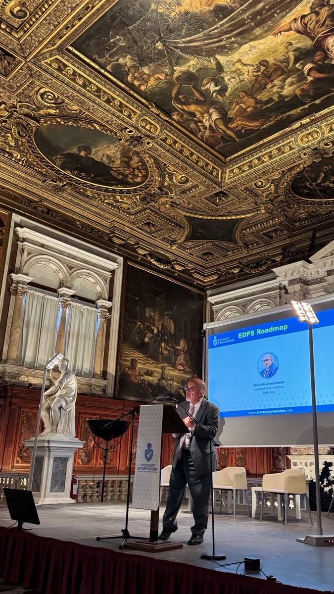 EDPS (@eu_edps) on Twitter photo #EDPS participation at <a href="/privacysymp/">@privacysymposium</a> in Venice - <a href="/W_Wiewiorowski/">Wojtek Wiewiorowski</a> delivered a Keynote speech titled "EDPS Roadmap" outlining 3 EDPS priorities:
✅ Upholding EU data protection in the digital age
✅ Boosting EU-wide cooperation
✅ Strengthening global engagement #EDPS participation at <a href="/privacysymp/">@privacysymposium</a> in Venice - <a href="/W_Wiewiorowski/">Wojtek Wiewiorowski</a> delivered a Keynote speech titled "EDPS Roadmap" outlining 3 EDPS priorities:
✅ Upholding EU data protection in the digital age
✅ Boosting EU-wide cooperation
✅ Strengthening global engagement