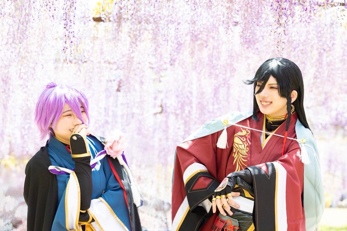 Cosplay／コスプレ   刀剣乱舞

和泉守兼定  れな
歌仙兼定 りくと <a href="/610Rikuto/">りくと</a> 
📸 まつもとさん（IDはツリーへ）

 #おでコス和気神社