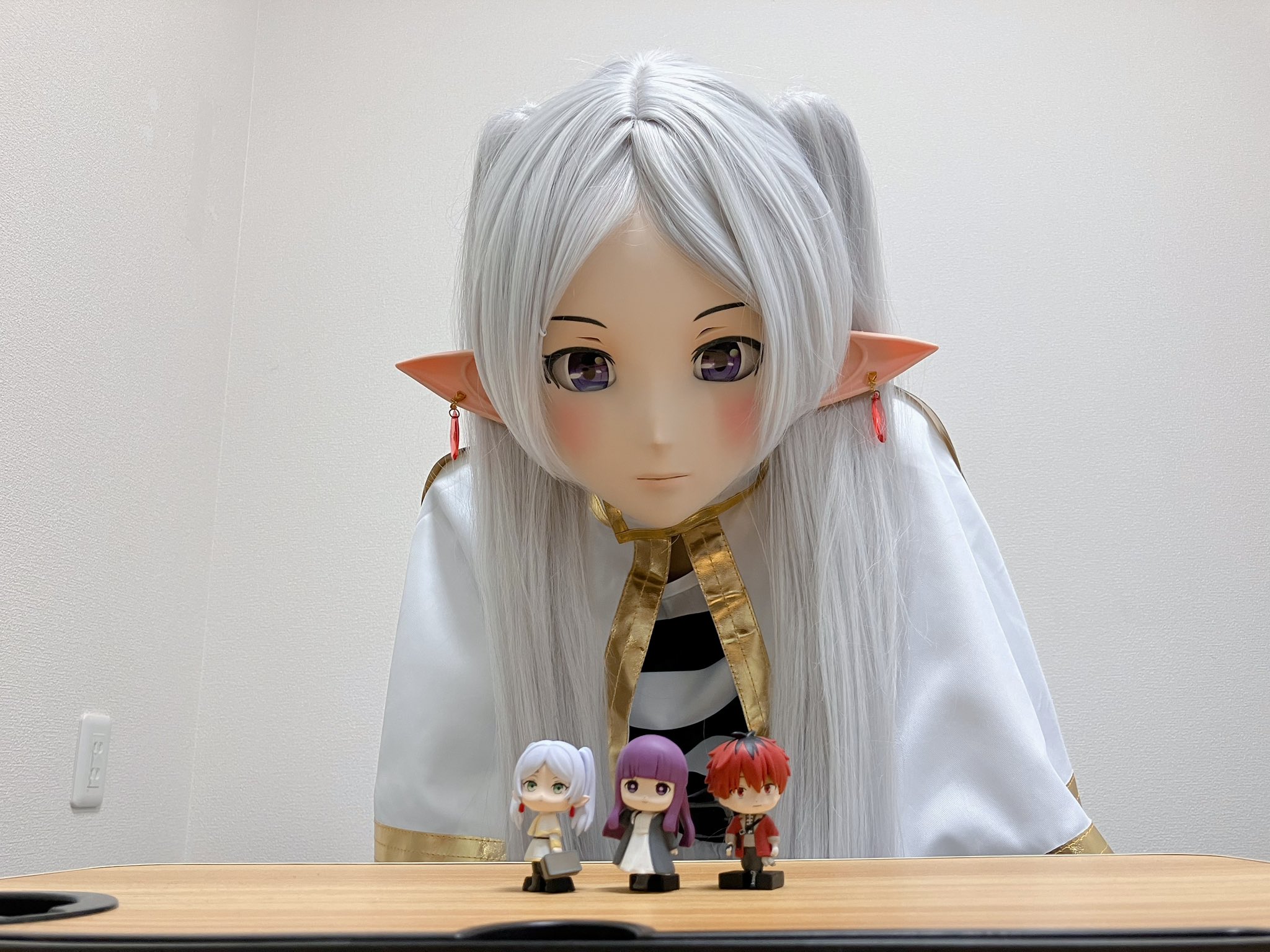 フェルン 葬送のフリーレン全頭マスク コスプレ 着ぐるみkigurumi 二次元 即納 フェルン 「葬送のフリーレン」全頭マスク コスプレ