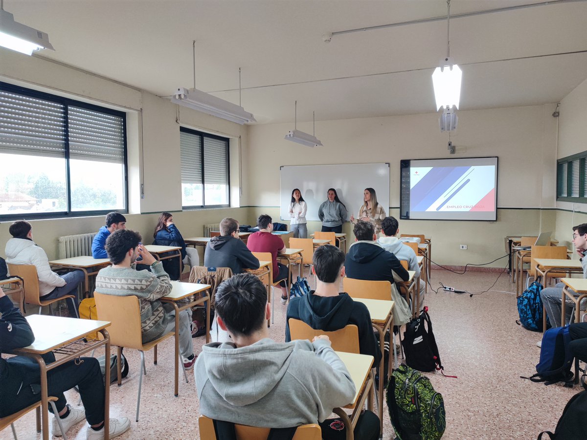 Texto para X

Hoy el alumnado del #ITM ha asistido a la charla #AceleradoresGO de #CruzRojaMirandaDeEbro, iniciativa financiada por FSE+ y Garantía Juvenil. 🚀
Gracias a Laura, Iria y Lucía por compartir vuestra experiencia y energía con nuestros alumnos. 🙌