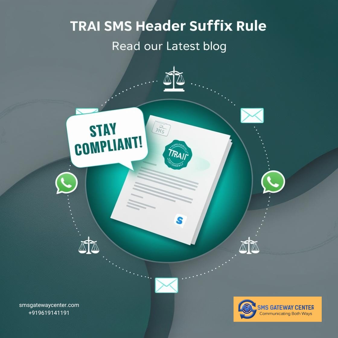SMSGatewayIndia's tweet image. Stay updated on TRAI’s new SMS header suffix rule with SMS Gateway Center!
📜 Ensure compliance with our latest blog insights—perfect for businesses navigating India’s SMS regulations.
smsgatewaycenter.com/blog/trais-new…
#SMSGatewayCenter #TRAIHeaderRule #SMSCompliance #TRAICompliance