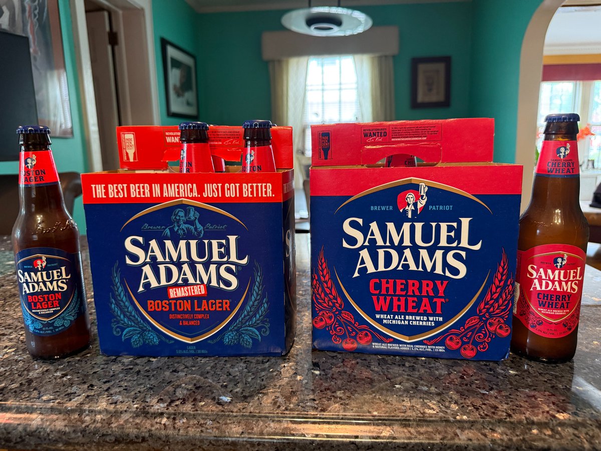 biggwb's tweet image. You guys really need to match the box color to the bottle label. I rush in to grab Boston Lager and keep grabbing Cherry Wheat by mistake. Make the box RED like the bottle! It’s so frustrating I sometimes skip Sam Adams altogether. #packagingfail #SamAdams