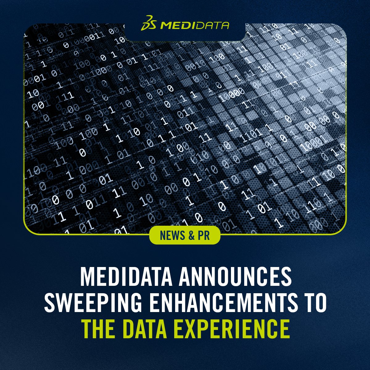 We're proud to announce the latest expansion of our Data Experience, all available on the Medidata Platform. These updates include:

⚙️ Enhanced Rave EDC (electronic data capture) workflows
👩‍💻 AI-powered study build capability
⏩ Faster EHR (electronic health record) to EDC
