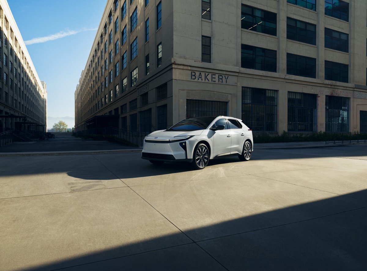 The_Auto_Show's tweet photo. Get ready for the updated 2026 #Toyota bZ! ⚡️

This all-electric #SUV brings a serious range boost (up to 314 miles), NACS charging port, quicker performance (338 hp AWD), and a refreshed look inside &amp; out with a new 14-inch touchscreen. 

https://t.co/thrjryhCt7

#ToyotaBZ https://t.co/pE6EVqQAeQ