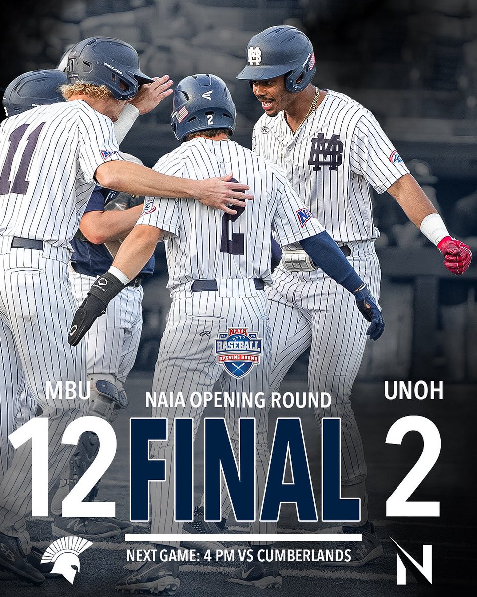 Missouri Baptist Athletics (@mbuathletics) on Twitter photo A complete game victory for Carter Sabol and two home runs from James Jett has <a href="/MBU_baseball/">Missouri Baptist Baseball</a> playing Cumberlands at 4 pm tonight! #SpartanUp #BattleForTheRedBanner
Box Score: mbuspartans.com/sports/basebal⦠A complete game victory for Carter Sabol and two home runs from James Jett has <a href="/MBU_baseball/">Missouri Baptist Baseball</a> playing Cumberlands at 4 pm tonight! #SpartanUp #BattleForTheRedBanner
Box Score: mbuspartans.com/sports/basebalā¦