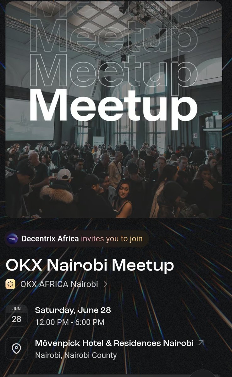 OKX Welcome to Nairobi,The Powerhouse Of Blockchain In Africa.