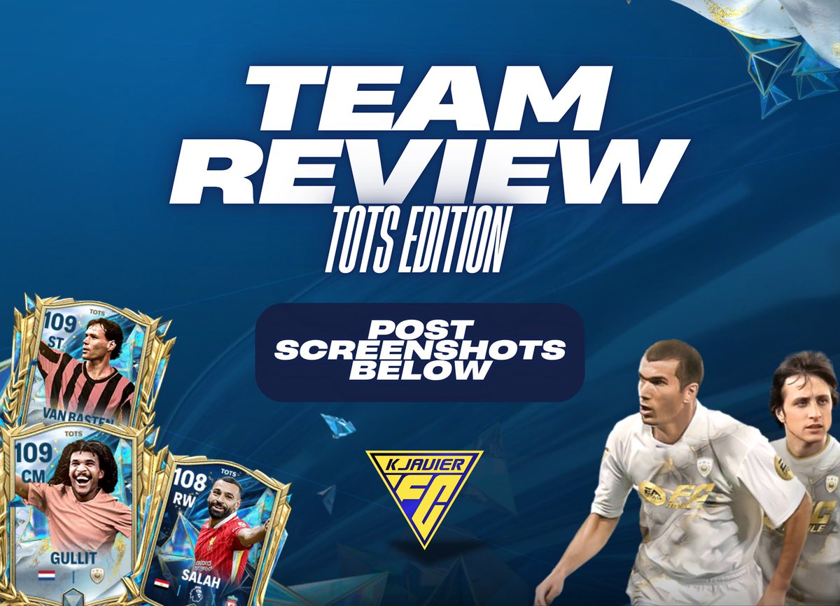 Team Review &amp; Suggestions - TOTS Edition ✨

Requirements : 

1. Follow and Retweet ✅
2. Post your team screenshots ⬇️ 

<a href="/tutiofifa/">Tío Fifah 🇨🇴 🇵🇸 حرة</a>