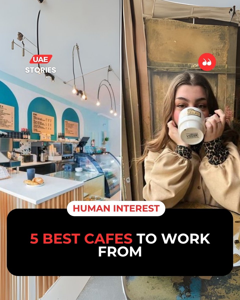 uaestories_'s tweet image. Your next office might just come with latte art!
From industrial cool to minimalist calm — here are 5 cafés in Dubai that are perfect for getting sh*t done (and sipping great coffee while you’re at it).
Which one are you heading to first? 👀👇
#uaestories #RemoteWorkVibes