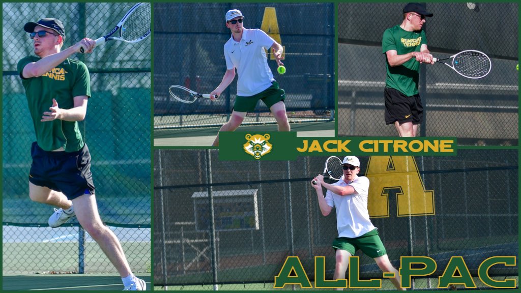 Jack Citrone capped off his decorated career with his sixth All-PAC selection for his play at fifth singles. Citrone established a new program record for individual wins (86) with the help of a 14-2 singles record this Spring including a 7-1 mark in PAC play! #WeGoUp #GoBearcats
