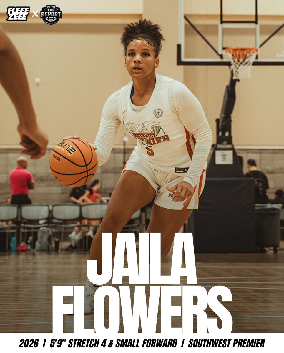 📝Jaila Flowers I 2026 I 5’9” Stretch 4 &amp; Small Forward [Canyon View &amp; Southwest Premier]

📍Des Moines, IA - May 16-18

🎥: youtube.com/shorts/GpIEfmt…

💻College coaches can find Jaila’s contact info, evaluation, GPA, potential areas of study, game film, etc.. on the “The Report”