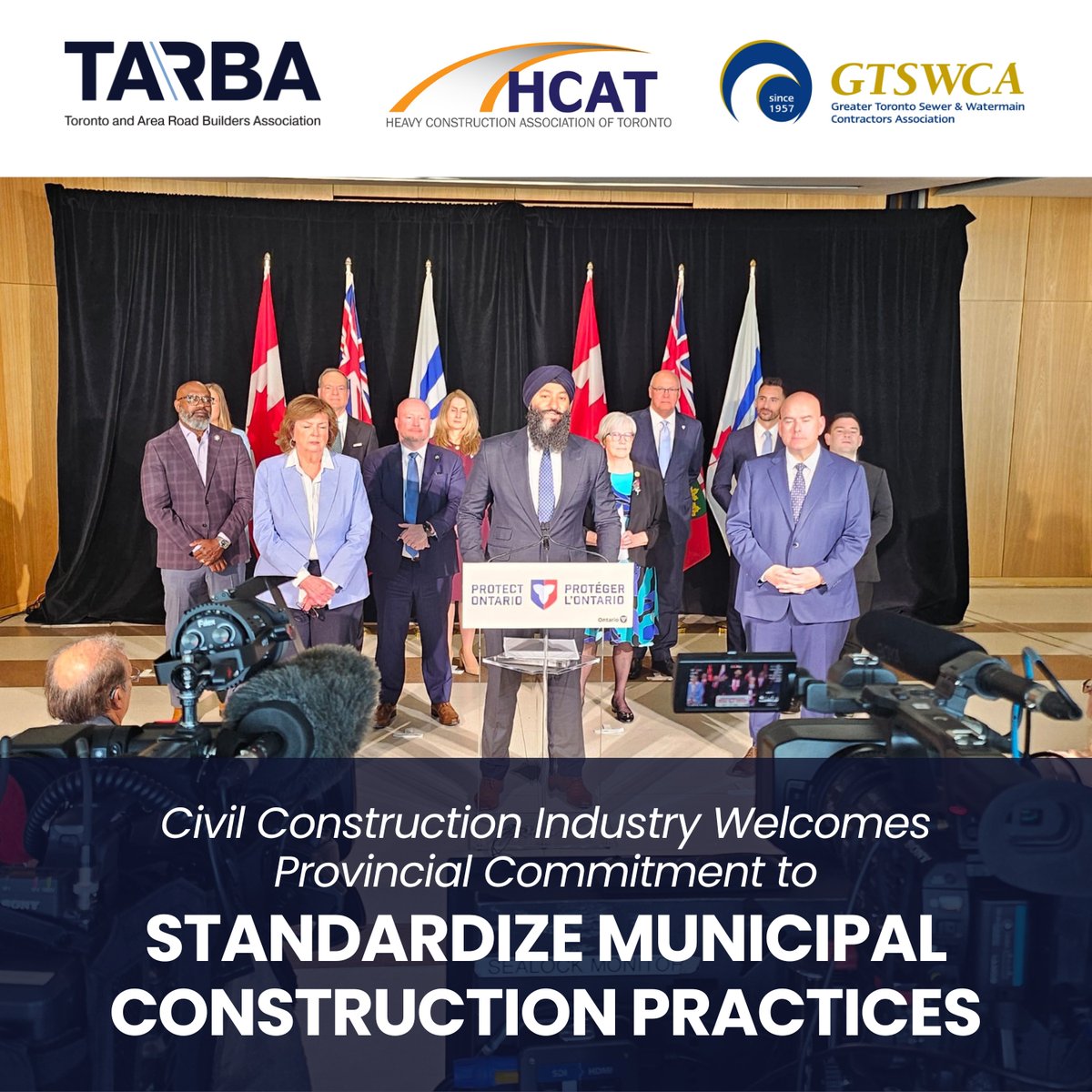 TARBA_CA's tweet image. The #CivilInfrastructure #construction associations welcomed the #Ontario government’s announcement that consultations will be launched with municipalities and industry to harmonize #road building standards as part of Bill 17.
Read more: tarba.org/2025/05/13/civ…