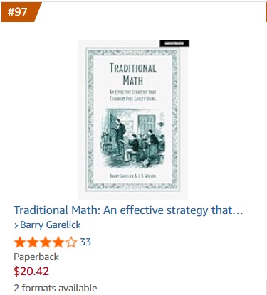 Barry Garelick (@barrygarelick) on Twitter photo Back in the top 100 Amazon best sellers in Elementary Math. (I'll have only a few copies w/ me at rED/Toronto to give out, so get your copy now!)
<a href="/nsachdeva2019/">Nidhi Sachdeva, PhD</a> <a href="/MrZachG/">Zach Groshell</a> <a href="/amandavande1/">Amanda VanDerHeyden</a> <a href="/Beanie0597/">Beanie</a> <a href="/RCsEvilTwin/">Robert Craigen</a> <a href="/sandstorms/">Erica Sandberg</a> <a href="/mikemalione/">Mike Malione</a> Back in the top 100 Amazon best sellers in Elementary Math. (I'll have only a few copies w/ me at rED/Toronto to give out, so get your copy now!)
<a href="/nsachdeva2019/">Nidhi Sachdeva, PhD</a> <a href="/MrZachG/">Zach Groshell</a> <a href="/amandavande1/">Amanda VanDerHeyden</a> <a href="/Beanie0597/">Beanie</a> <a href="/RCsEvilTwin/">Robert Craigen</a> <a href="/sandstorms/">Erica Sandberg</a> <a href="/mikemalione/">Mike Malione</a>