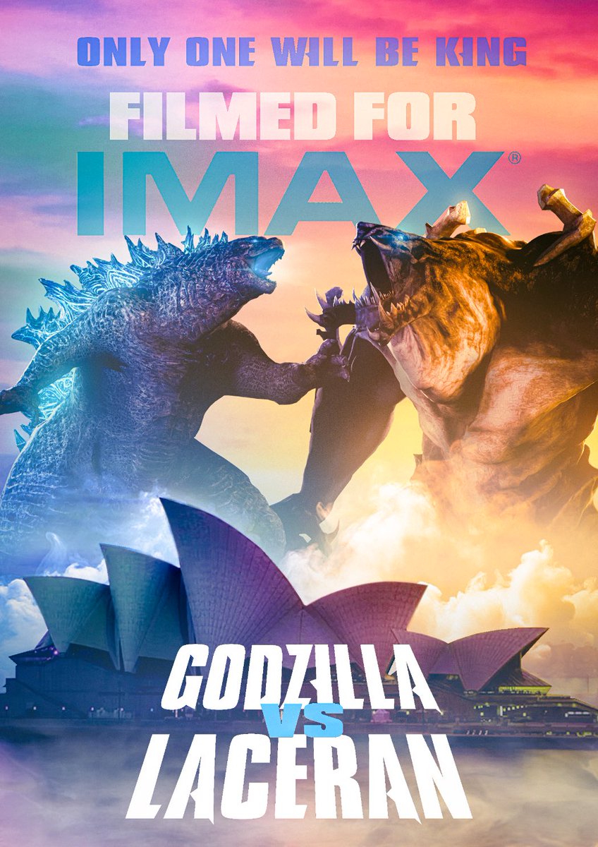 Got the chance to make a poster for my Final Project, Godzilla Vs Laceran!
 And it actually has lighting and is rendered! Pretty sweet stuff if you ask me! 🙌
(This is a student project, not an official poster)