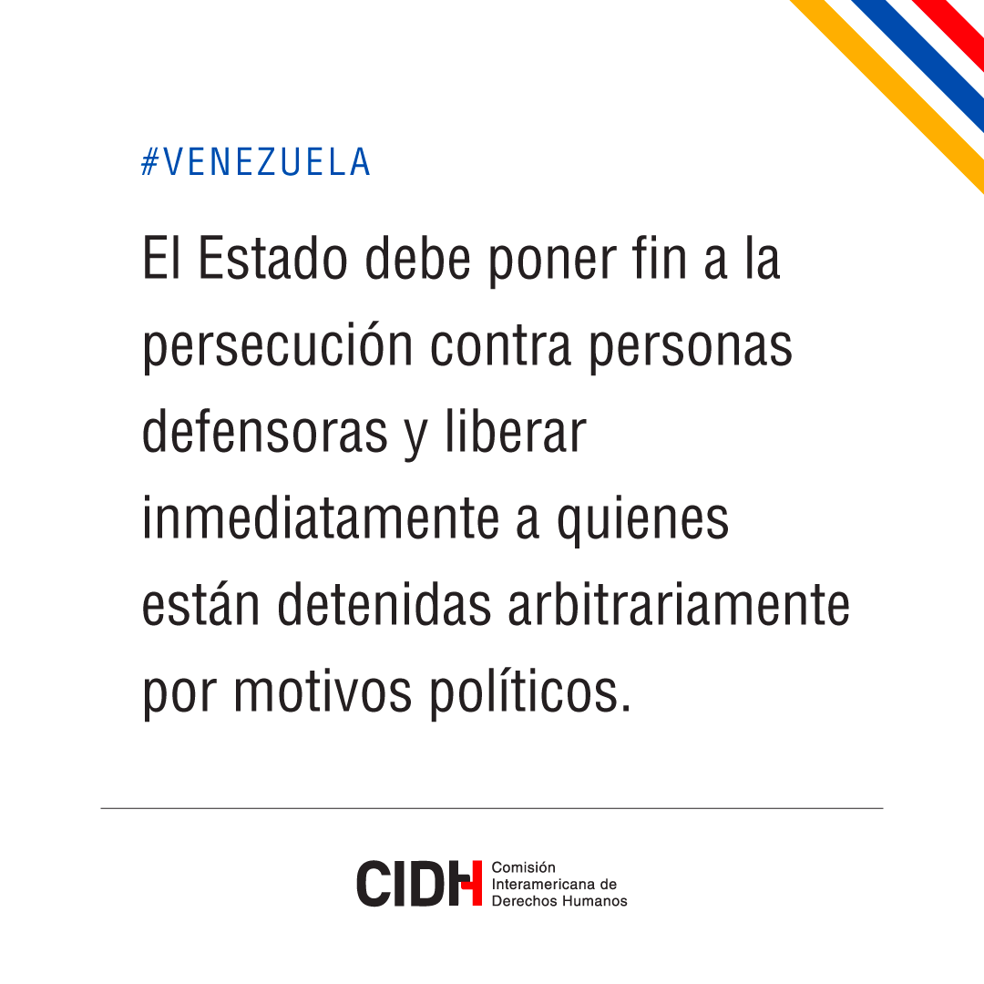 #Venezuela: #CIDH expresa preocupación por las denuncias de desaparición forzada de Eduardo Torres, defensor de #DerechosHumanos y beneficiario de medidas cautelares, quien habría sido visto por última vez el 9 de mayo en Parque Central, Caracas. Organizaciones de la sociedad