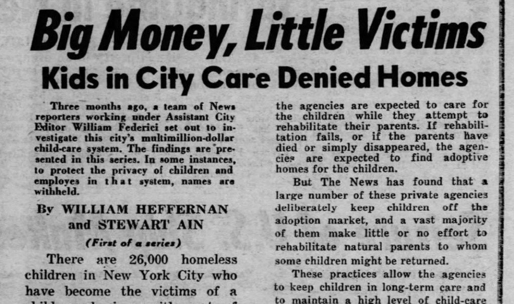 NCCPR (@nccpr) on Twitter photo 50 years after <a href="/NYDailyNews/">New York Daily News</a> published “Big Money, Little Victims” about private agencies trapping kids in #fostercare to keep per diem payments flowing, there are fewer little victims, & payment system is changing. But much more still needs to change. nydailynews.com/2025/05/13/how… 50 years after <a href="/NYDailyNews/">New York Daily News</a> published “Big Money, Little Victims” about private agencies trapping kids in #fostercare to keep per diem payments flowing, there are fewer little victims, & payment system is changing. But much more still needs to change. nydailynews.com/2025/05/13/how…