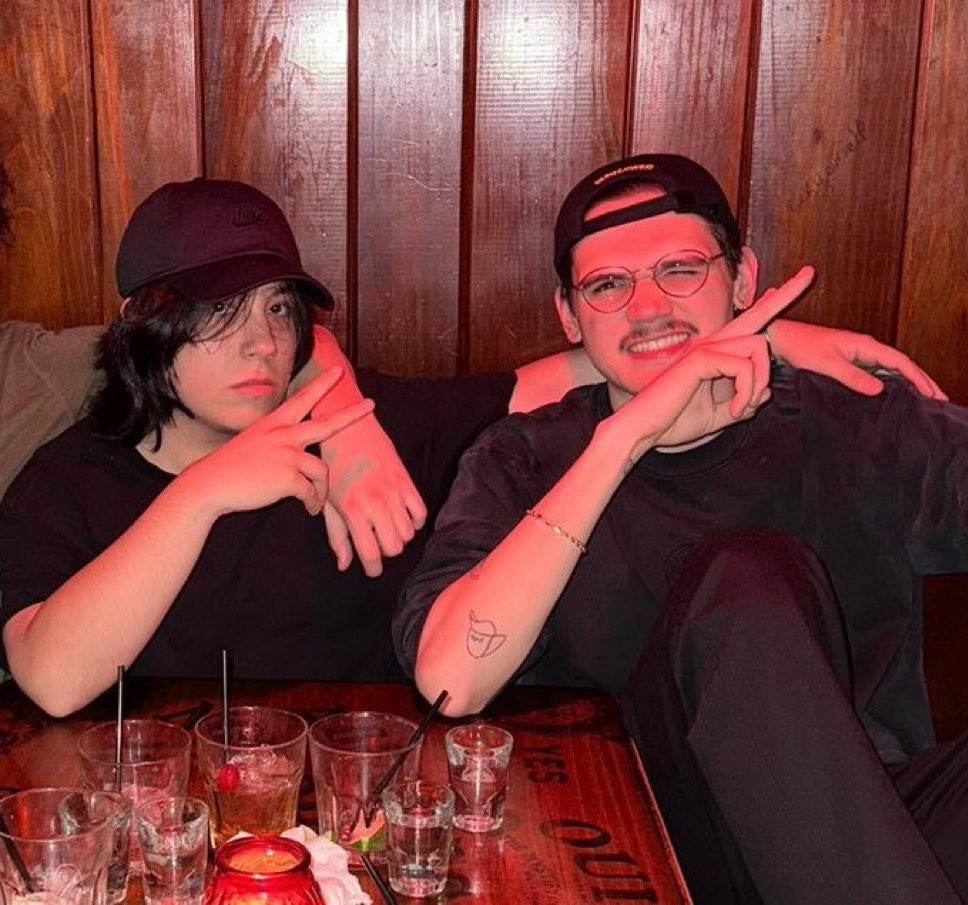 this looks like a well meaning single father and his emo son he doesn’t fully understand