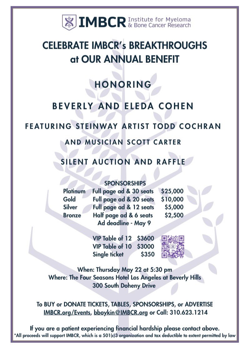 Our ONLINE Silent Auction is LIVE and some tickets are still available to the benefit. Don't miss it! 
IMBCR.org/Events
310.623.1214
bboykin@IMBCR.org