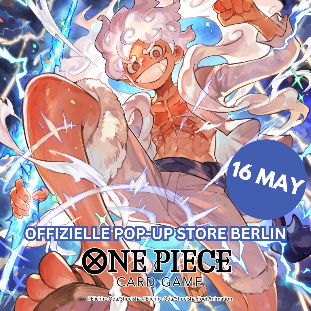 ⚓ The Official ONE PIECE CARD GAME Pop-Up Store is docking in Berlin on 16 May at XPERION

⚓ Ahoi! Der offizielle ONE PIECE CARD GAME Pop-Up Store legt auf seiner Reise in Berlin an! Stich mit uns am 16. Mai im XPERION

📍Saturn, Alexanderplatz 3, 10178 Berlin