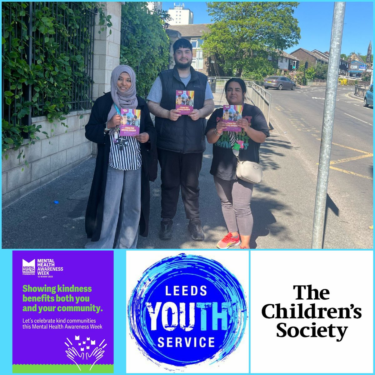 Leeds Youth Service (East North East) (@youthserviceene) on Twitter photo Great to have our #Youthwork team outside <a href="/CoopLeeds/">Co-op Academy Leeds</a> today
Joined by colleagues from <a href="/childrensociety/">The Children's Society</a> to raise #awareness of their programme #TimeForYoungPeople which offers #MentalHealth & #Wellbeing support to #Youngpeople across #Leeds
#MentalHealthAwarenessWeek Great to have our #Youthwork team outside <a href="/CoopLeeds/">Co-op Academy Leeds</a> today
Joined by colleagues from <a href="/childrensociety/">The Children's Society</a> to raise #awareness of their programme #TimeForYoungPeople which offers #MentalHealth & #Wellbeing support to #Youngpeople across #Leeds
#MentalHealthAwarenessWeek
